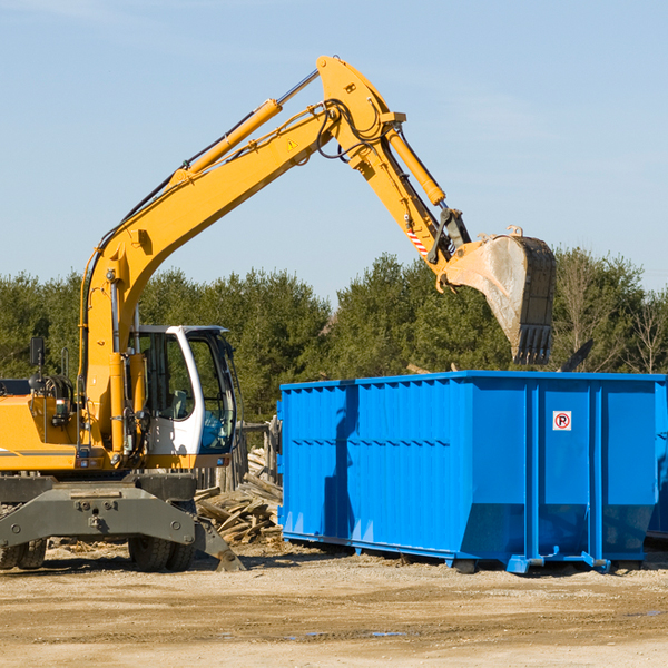 how does a residential dumpster rental service work in Trommald